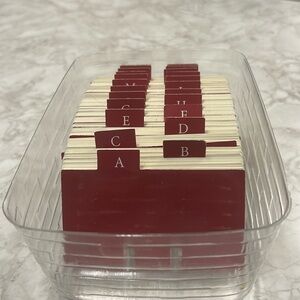 Longaberger Address Protector and tabs